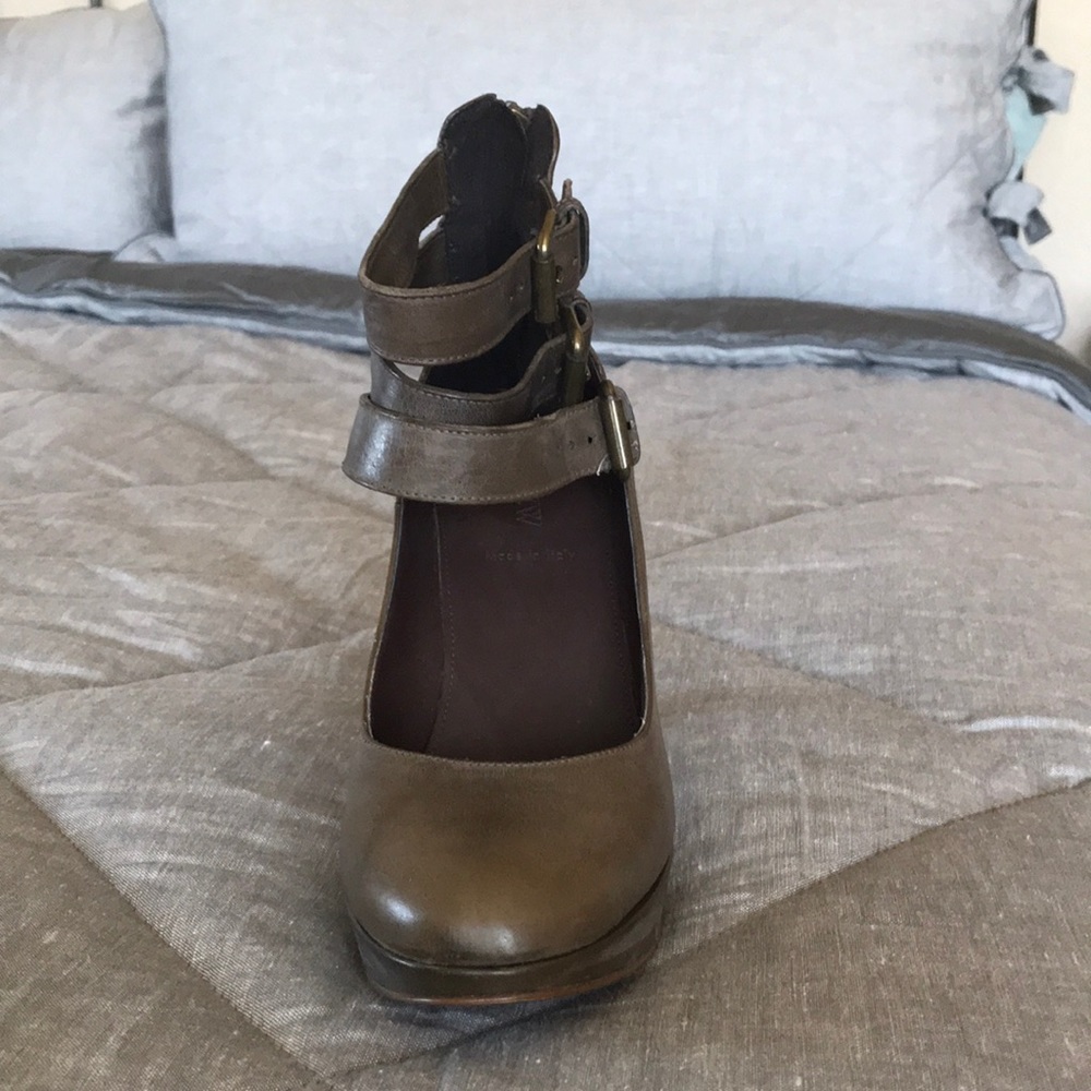 Olive green JCREW heels